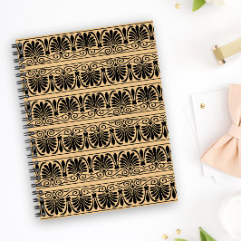 Cuaderno Patrón Árabe Griego Mediterráneo Marrón
