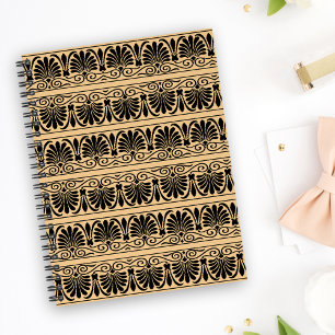 Cuaderno Patrón Árabe Griego Mediterráneo Marrón