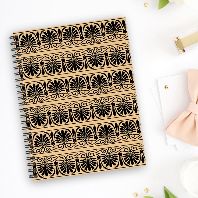 Cuaderno Patrón Árabe Griego Mediterráneo Marrón (Subido por el creador)