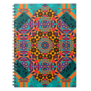 Cuaderno Patrón arabesco de adorno de lujo sin fisuras