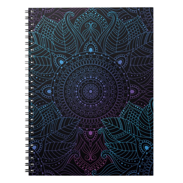 Cuaderno Patrón arabesco oriental sin foco. Decoración a to (Frente)
