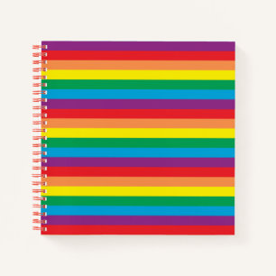 Cuaderno Patrón arcoiris simple