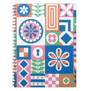 Cuaderno Patrón Art Decó Clásico Sin Señales. Estilo geomét