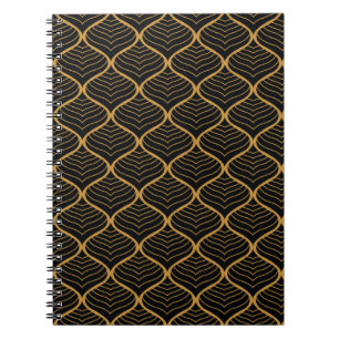 Cuaderno Patrón Art Deco de las hojas clásicas