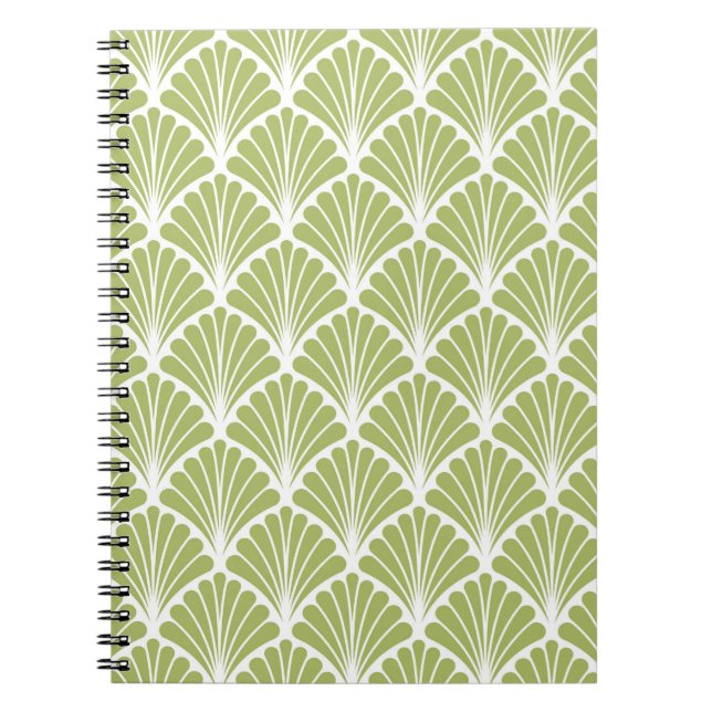 Cuaderno Patrón Art Deco Geométrico Sin Margen. Vinta abstr (Frente)