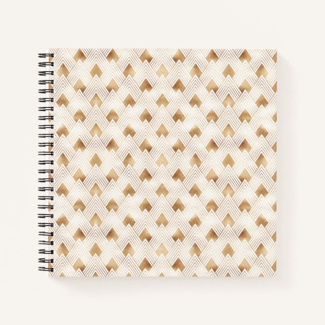 Cuaderno Patrón Art Deco Gold (Anverso)