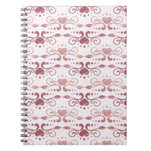 Cuaderno Patrón Art Decó. Papel pintado de época. Japonés o