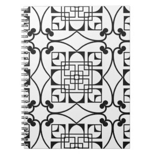 Cuaderno Patrón Art Déco Sin Maravillas. Bba minimalista vi
