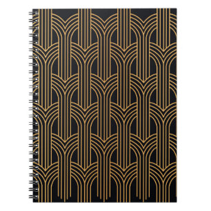 Cuaderno Patrón Art Déco Sin Maravillas. Mínimo geométr