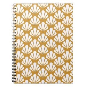 Cuaderno Patrón Art Decó Sin Señales. Decoración floral geo