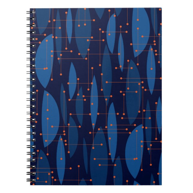 Cuaderno Patrón atómico atómico de mediados de siglo (Frente)