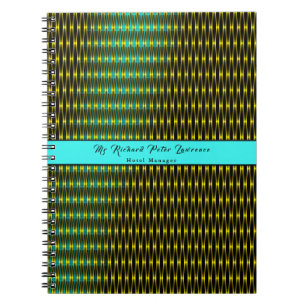 Cuaderno Patrón azul