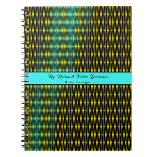 Cuaderno Patrón azul