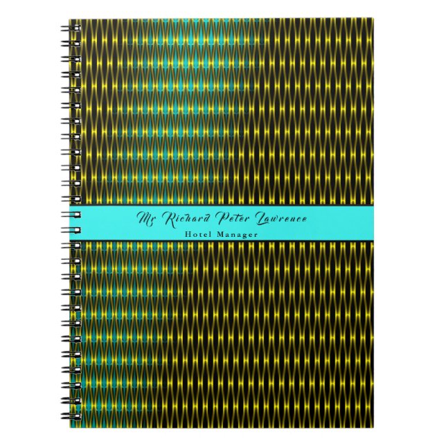 Cuaderno Patrón azul (Frente)