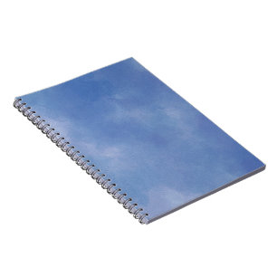 Cuaderno Patrón azul de Vista de color de agua