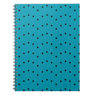 Cuaderno Patrón azul verde del punto de contacto