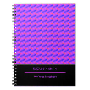 Cuaderno Patrón azul y púrpura