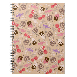 Cuaderno Patrón Beige de los tratamientos dulces y salados