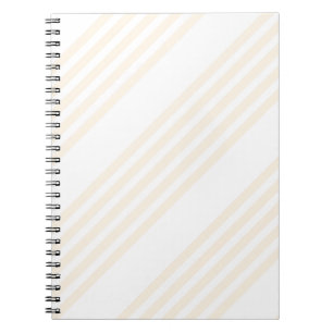 Cuaderno Patrón beige y blanco de cinco rayas