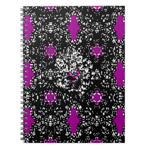 Cuaderno Patrón blanco clásico oriental sin inconfundibles.