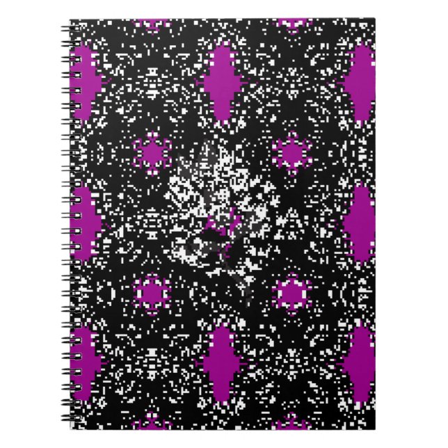 Cuaderno Patrón blanco clásico oriental sin inconfundibles. (Frente)