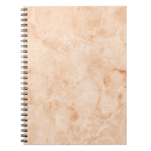 Cuaderno Patrón blanco de textura de mármol (Frente)