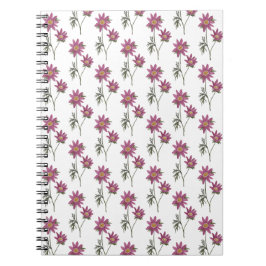 Cuaderno Patrón blanco del portátil Dill Daisy