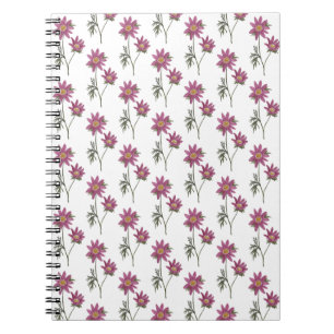 Cuaderno Patrón blanco del portátil Dill Daisy