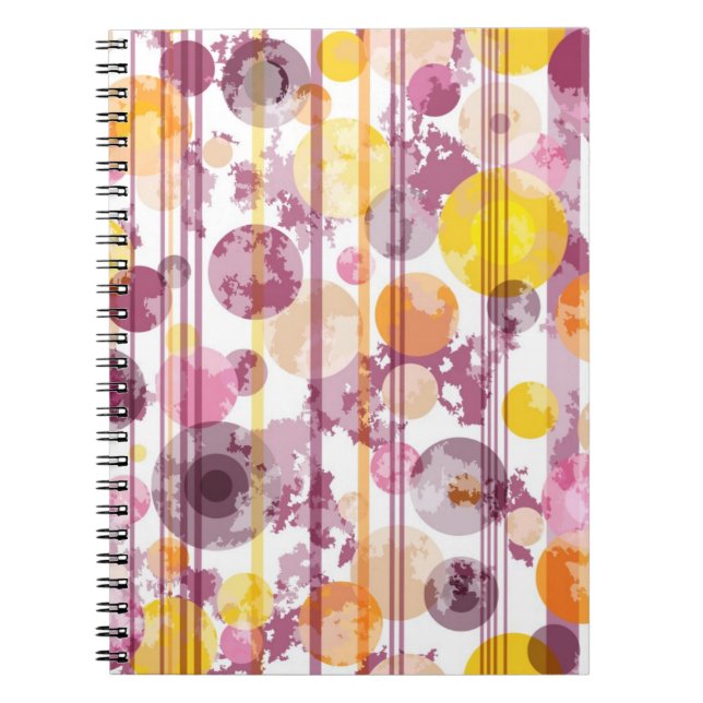Cuaderno Patrón blanco rayado en blanco (Frente)