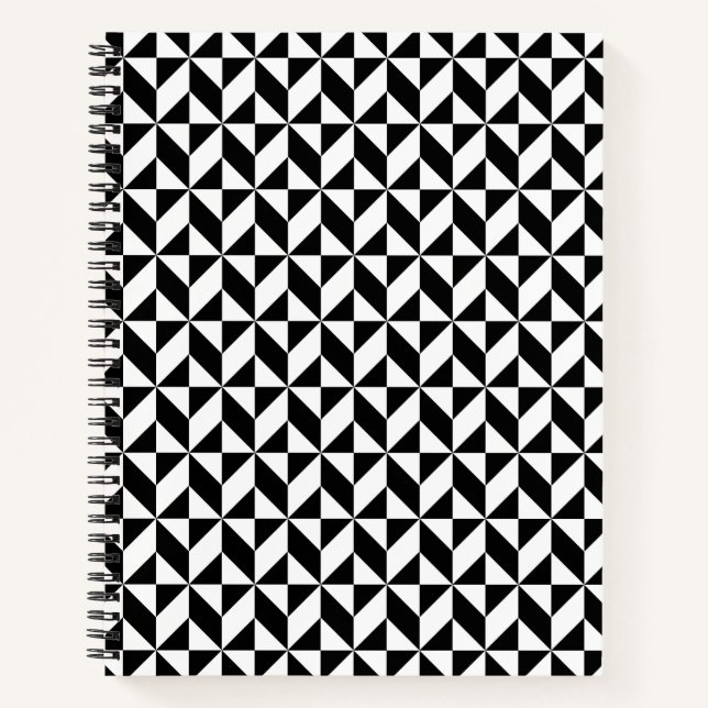 Cuaderno Patrón blanco y negro (Anverso)