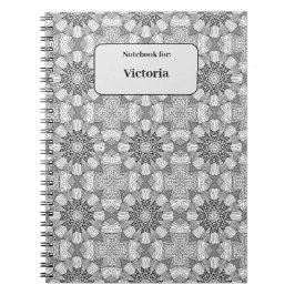 Cuaderno Patrón blanco y negro
