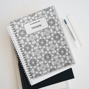 Cuaderno Patrón blanco y negro