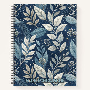Cuaderno Patrón botánico del Jardín Nocturno Sin Marea