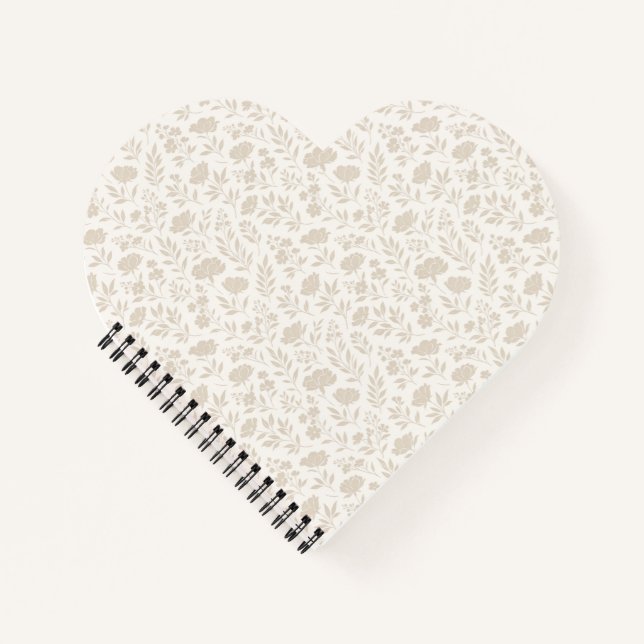 Cuaderno Patrón Botánico Minimalista de Lujo (Anverso)