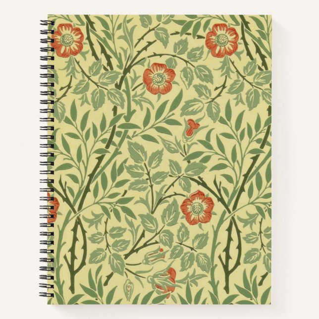 Cuaderno Patrón Briar dulce (por William Morris) (Anverso)