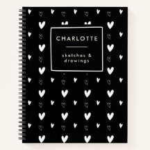 Patrón cardíaco barato escandinavo negro personali