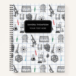 Cuaderno Patrón científico de química científica personaliz