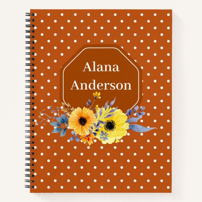 Cuaderno Patrón clásico de lunares (Anverso)