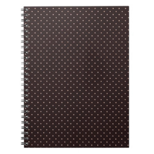 Cuaderno Patrón Clásico de Lunares, Marrón, Lunares Boho