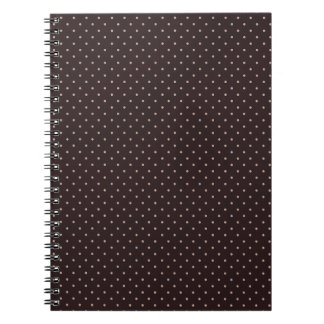 Cuaderno Patrón Clásico de Lunares, Marrón, Lunares Boho