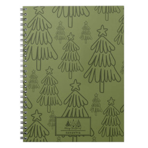 Cuaderno Patrón Clásico de Vacaciones Navideñas-Árbol de Na