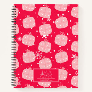 Cuaderno Patrón Clásico de Vacaciones-Regalo de Navidad