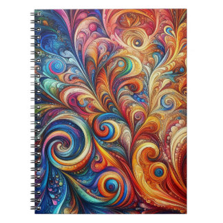 Cuaderno Patrón Colorido Abstracto