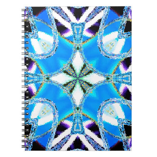 Cuaderno Patrón colorido, azulejos cerámicos y abstracto de (Frente)