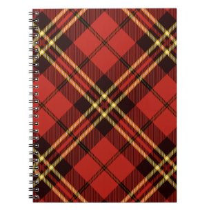 Cuaderno Patrón Colorido estilo Escocés Vintage