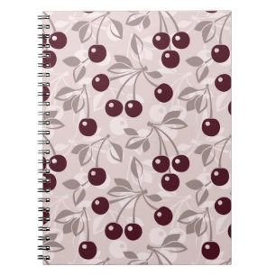 Cuaderno Patrón con cerezas 2