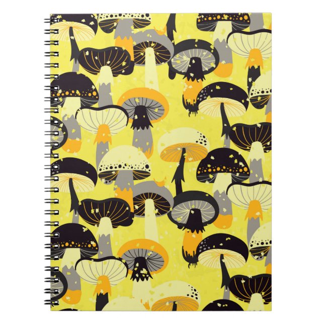 Cuaderno Patrón continuo con diferentes hongos.  (Frente)