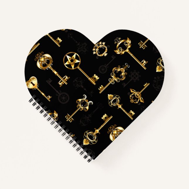Cuaderno Patrón continuo con llaves doradas (Anverso)