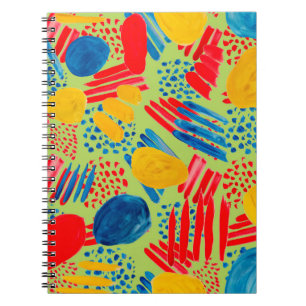 Cuaderno Patrón continuo de acuarela con elementos simples