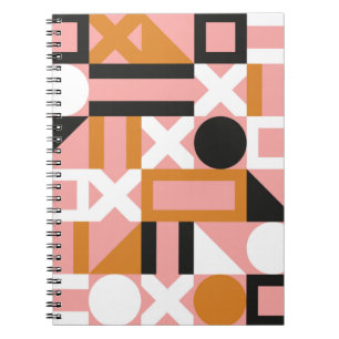 Cuaderno Patrón continuo de formas geométricas abstractas